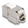 DeLOCK Keystone modulis RJ45 lizdas į LSA Cat.6A su LED sidabrinė balta
