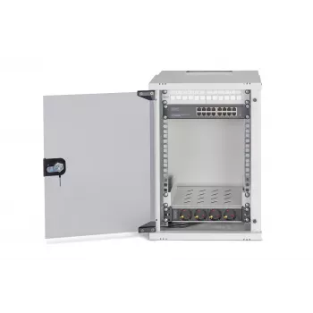 Prie sienos montuojamas stovas Digitus DN-49102-SET 9U 315 x 300 mm Pilkas