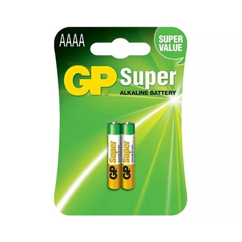 GP Battery GP25A LR61 Mini AAAA -Baterija Šarminė-Manganinė 1,5 V 2 vnt.