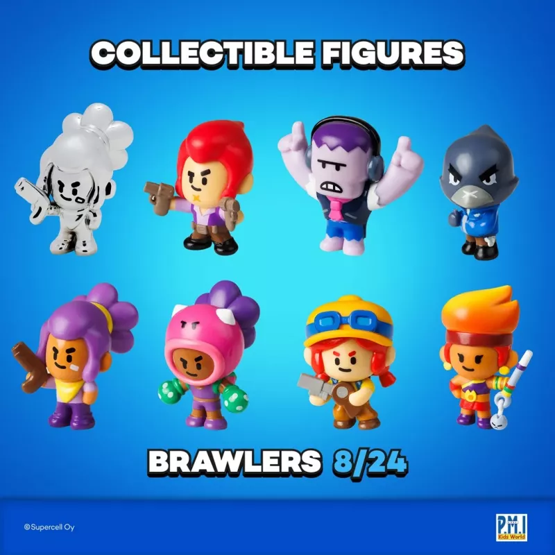 BRAWL STARS S1 FIGŪRĖLĖS - 8 VIENETŲ DELUXE DĖŽUTĖS VERSIJA C