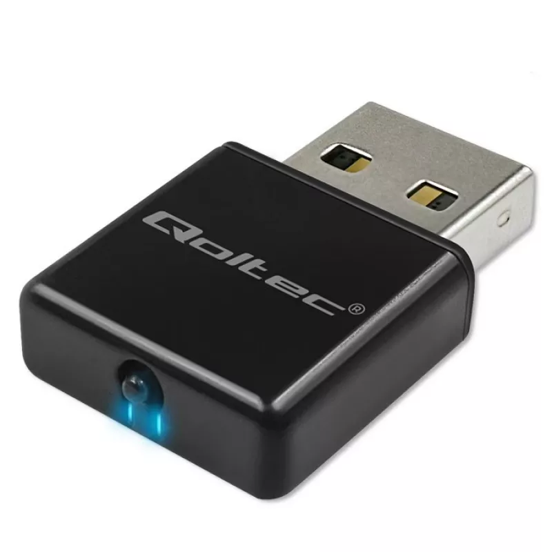 “Wi-Fi” USB adapteris QOLTEC NANO 56986 — mini N, USB 2.0, 802.11n