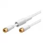 Wentronic 67296 koaksialinis kabelis, baltas