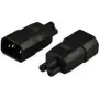 Allnet Adap-C14-IEC320-C5 jungiamumo priedas, juodas