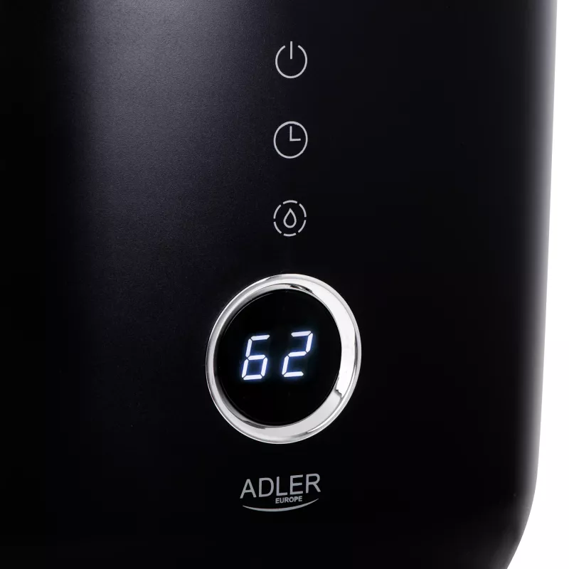 Adler | AD 7972 | Drėkintuvas | 23 W | Vandens talpa 4 L | Tinka patalpoms iki 35 m² | Ultragarsinis | Drėkinimo galia 150-300 ml/val | Juoda