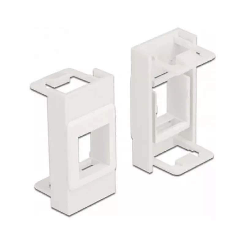Keystone Holder DeLOCK Easy 45 Module 22.5 x 45 mm balta