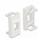 Keystone Holder DeLOCK Easy 45 Module 22.5 x 45 mm balta