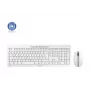 CHERRY Stream Desktop klaviatūra, pelė įtraukta, biurui, belaidė RF, QWERTZ, vokiečių, balta