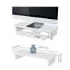 Monitoriaus laikiklis LEITZ Freestanding 64340001 — stalinis stovas 61 cm (24 colių) ekranams, 20 kg talpa, reguliuojamas aukštis, baltas