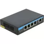 Tinklo komutatorius DeLOCK 87764 Gigabit Ethernet PoE, juodas