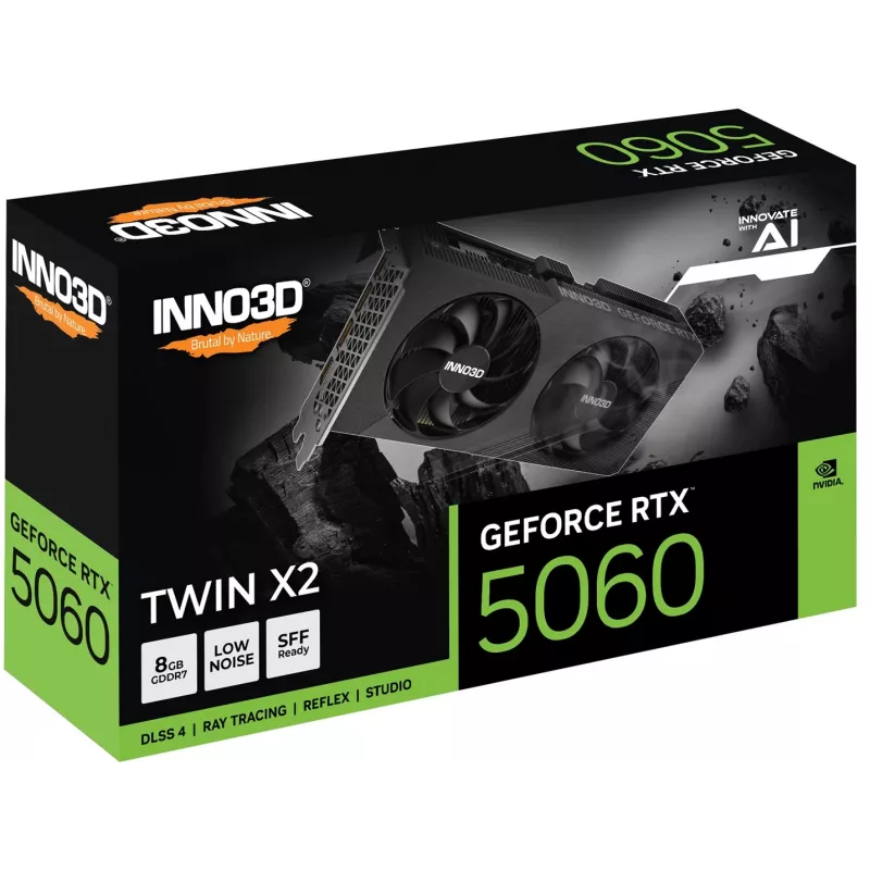 INNO3D GeForce RTX 5060 Twin X2 8GB GDDR7 grafikos plokštė