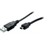 USB laidas ShiverPeaks BS77163 3 m USB 2.0 A į Mini-B juodas