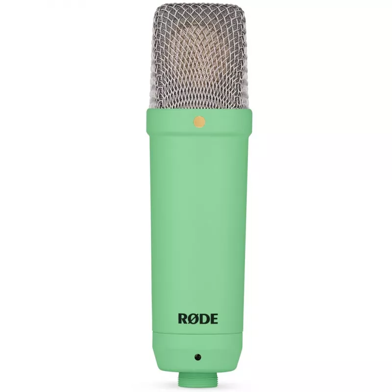 Studijinis kondensatorinis mikrofonas RØDE NT1 Signature Green — kardioidinis, 20–20000 Hz, XLR, maks. SPL 142 dB