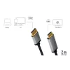 LogiLink CDA0107 vaizdo kabelio adapteris 2 m DisplayPort HDMI Pilka Juoda