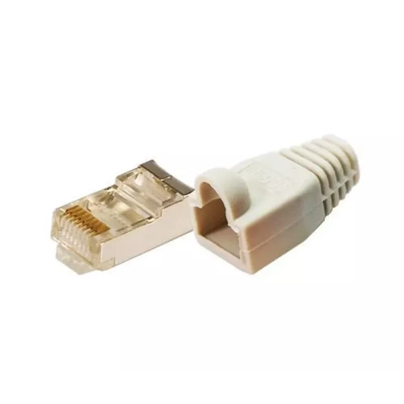 Laidų jungtis LogiLink MP0011 CAT5e 100 vnt. Pilka