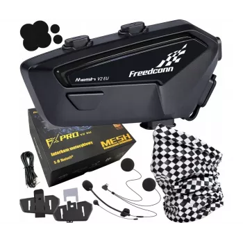 FreedConn FX Pro V2 EU MESH motociklo ryšio sistema