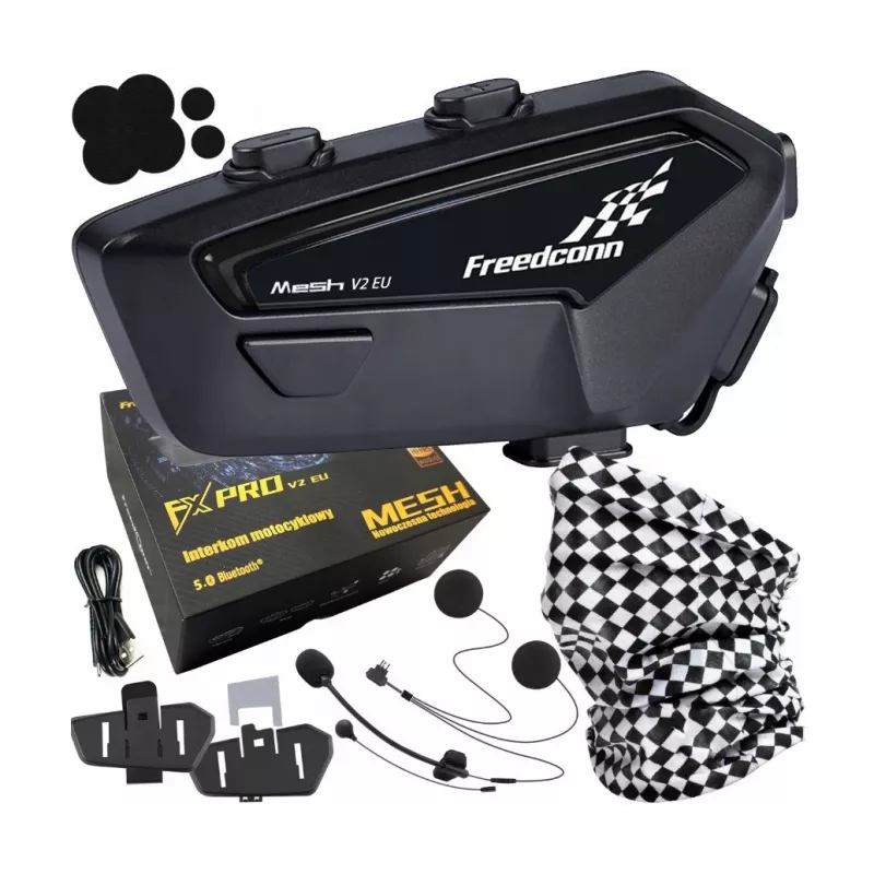 FreedConn FX Pro V2 EU MESH motociklo ryšio sistema