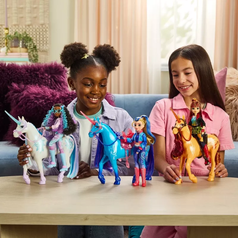 Mados lėlė Spinmaster Unicorn Academy Ava modelis 6072649 – mados lėlė su teminiu apdaru ir aksesuarais