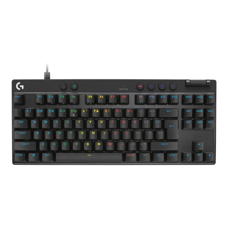Logitech G PRO X TKL RAPID klaviatūra, skirta žaidimams, USB, QWERTY, juoda