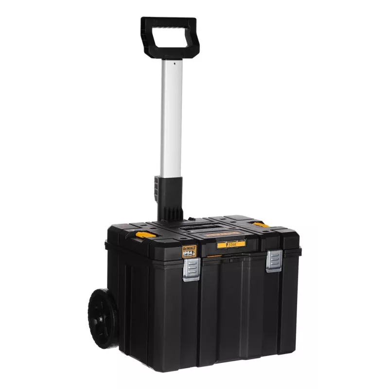 Įrankių dėžė DeWalt DWST83347-1 polikarbonatinė, IP54, 512×435×635 mm, 50 kg talpa, ratukai, teleskopinė rankena