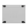Serverių spinta LANBERG FF01-8047-12SL 47U 800x1000 mm pilka su priekinėmis ir galinėmis stiklinėmis durelėmis bei vieta LCD skydeliui