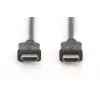 Assmann HDMI didelės spartos jungiamasis kabelis. A tipo M/M. 5,0 m. su Ethernet. buvęs HDMI 1.4. UL. juodas. auksinis (AK-330114-050-S)