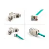“DeLOCK” keystone modulis 88120 Plokščias RJ-45 Pilka 10 vnt.
