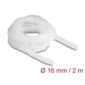 DeLOCK spiralinė žarna lanksti 2 m x 16 mm permatoma polietileno