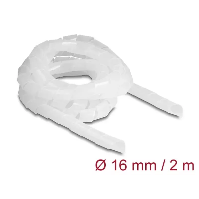 DeLOCK spiralinė žarna lanksti 2 m x 16 mm permatoma polietileno