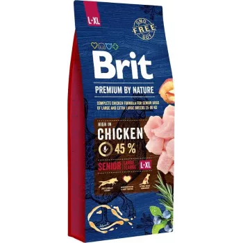 Brit Premium by Nature Senior Large / Extra Large sausas šunų maistas, vištiena, 15 kg