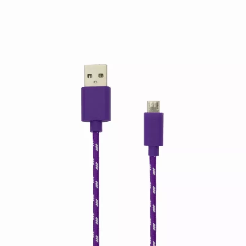 Sbox USB->Micro USB 1M USB-1031U violetinė