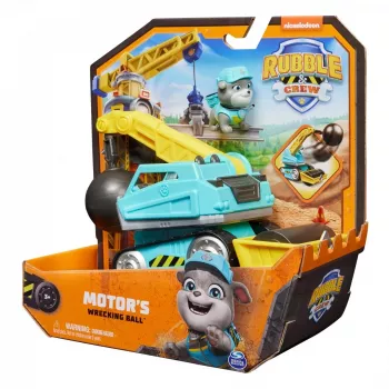 Griovimo kraninis sunkvežimis Rubble & Crew Motor 3+ metų plastikinis juoda mėlyna geltona