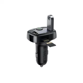 FM siųstuvas Baseus SUP0004410 87,5–108 MHz Bluetooth USB Juodas