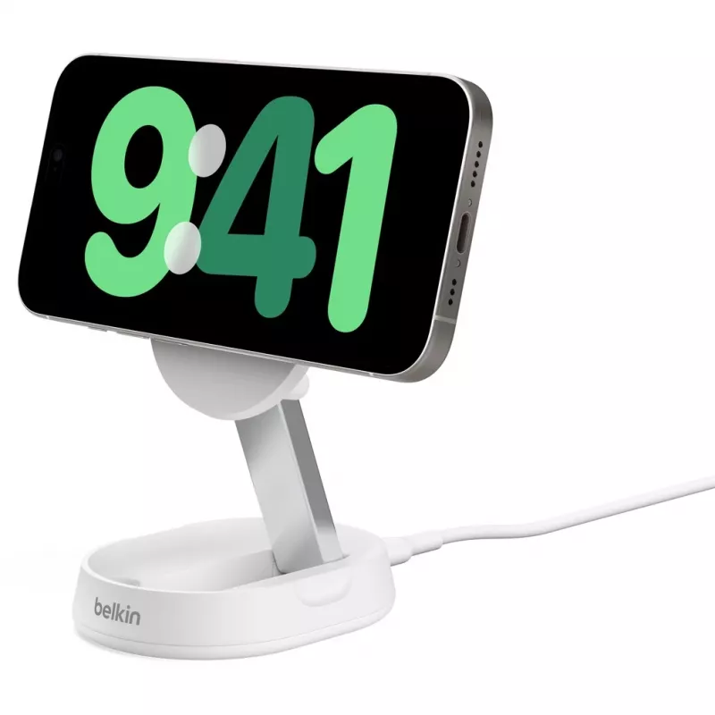 Belkin BoostCharge Pro išmanusis telefonas baltas kintamosios srovės belaidis įkrovimas greitasis įkrovimas vidaus