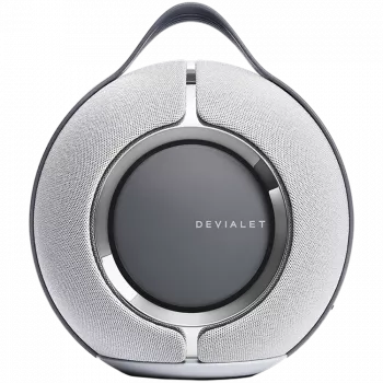 Devialet Mania šviesiai pilka su dokovimo stotele