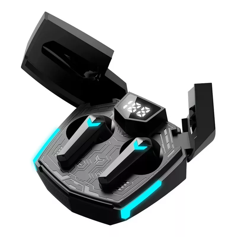 Canyon GTWS-2 belaidės ausinės su ausų kabliukais, žaidimams, USB Type-C, Bluetooth, įkrovimo doku, juodos (CND-GTWS2B)