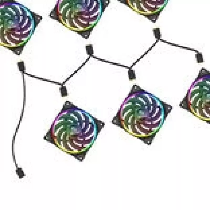 RGB skirstytuvas Akasa AK-CBLD13-85BK 1-į-6 adresuojamas LED skirstytuvo kabelis