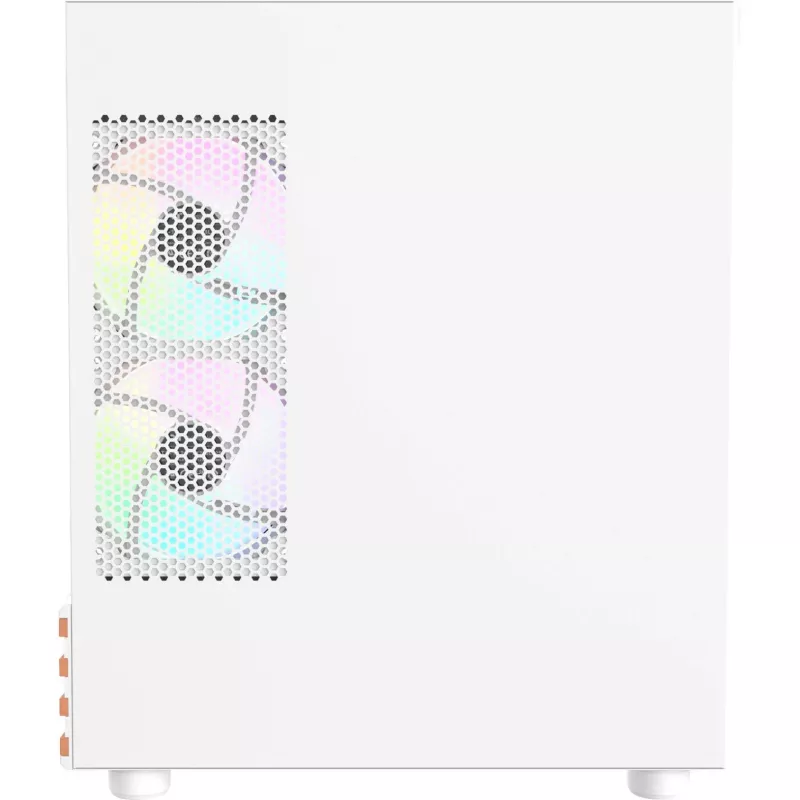 PC Micro Tower korpusas THERMALTAKE View 170 WS ARGB Snow — Micro ATX, baltas, 2x120mm šone, 1x120mm gale, PSU apačioje, palaiko 2.5 colio/3.5 colio