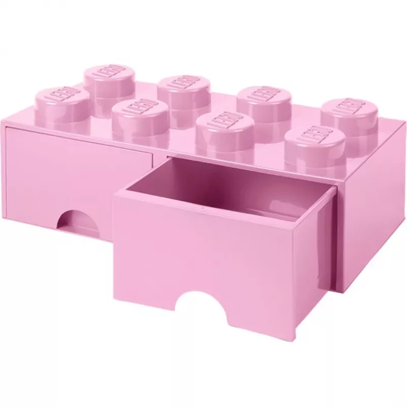 LEGO Brick Drawer 8 rožinis, dėžutė rožinė