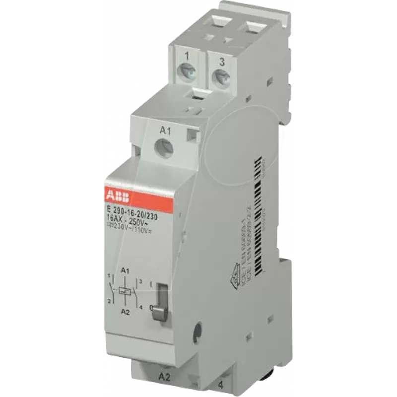 ABB E290-16-20 - impulsinė relė, 2 kontaktų, 2 normaliai atviri kontaktai (E290-16-20)