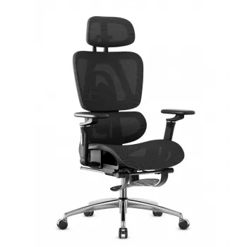Biuro kėdė mark adler Expert 7.9 juoda — ergonominė pasukama kėdė, juodas audinys, modelis MA-EXPERT 7.9 Juoda