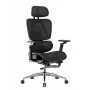 Biuro kėdė mark adler Expert 7.9 juoda — ergonominė pasukama kėdė, juodas audinys, modelis MA-EXPERT 7.9 Juoda