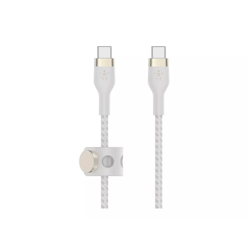 USB kabelis Belkin BOOST↑CHARGE PRO Flex 2m USB C balta