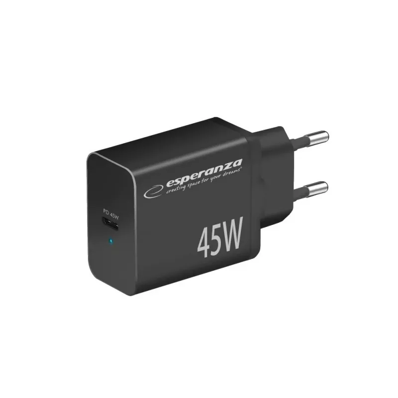 Esperanza EZC108K tinklo adapteris 45W Juoda