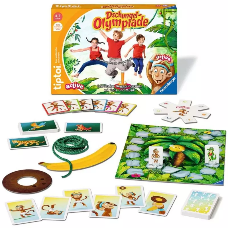 tiptoi ACTIVE Dschungel-Olympiade, stalo žaidimas