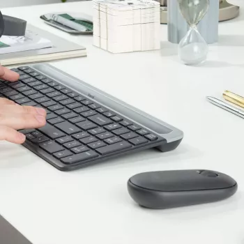 Klaviatūros ir pelės rinkinys Logitech MK470 plonas Combo