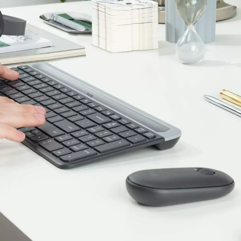 Klaviatūros ir pelės rinkinys Logitech MK470 plonas Combo