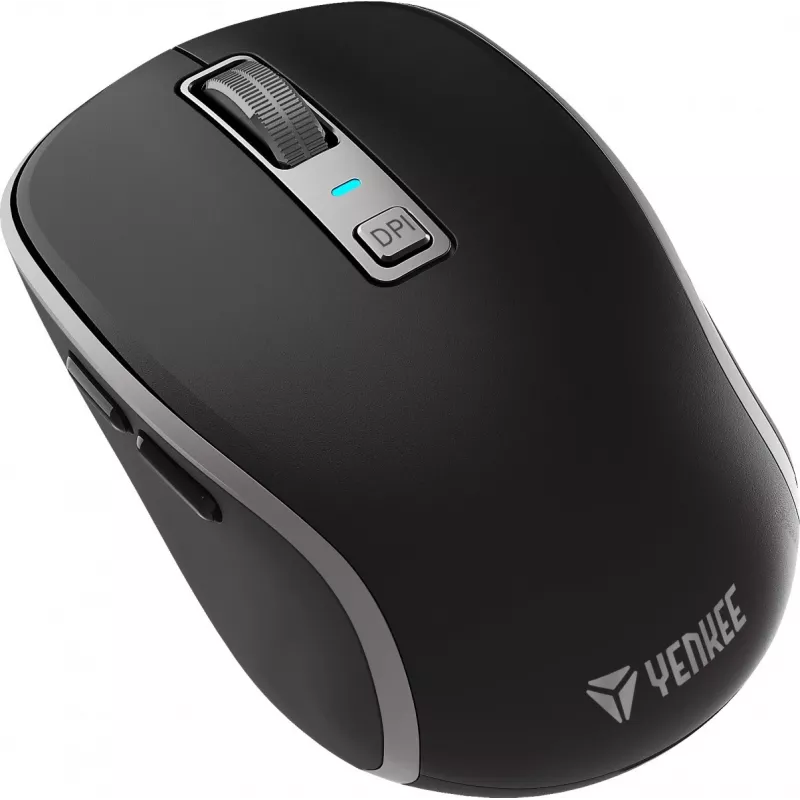 „Dual WiFi+Bluetooth“ belaidė pelė, įkraunama baterija, 5 mygtukai