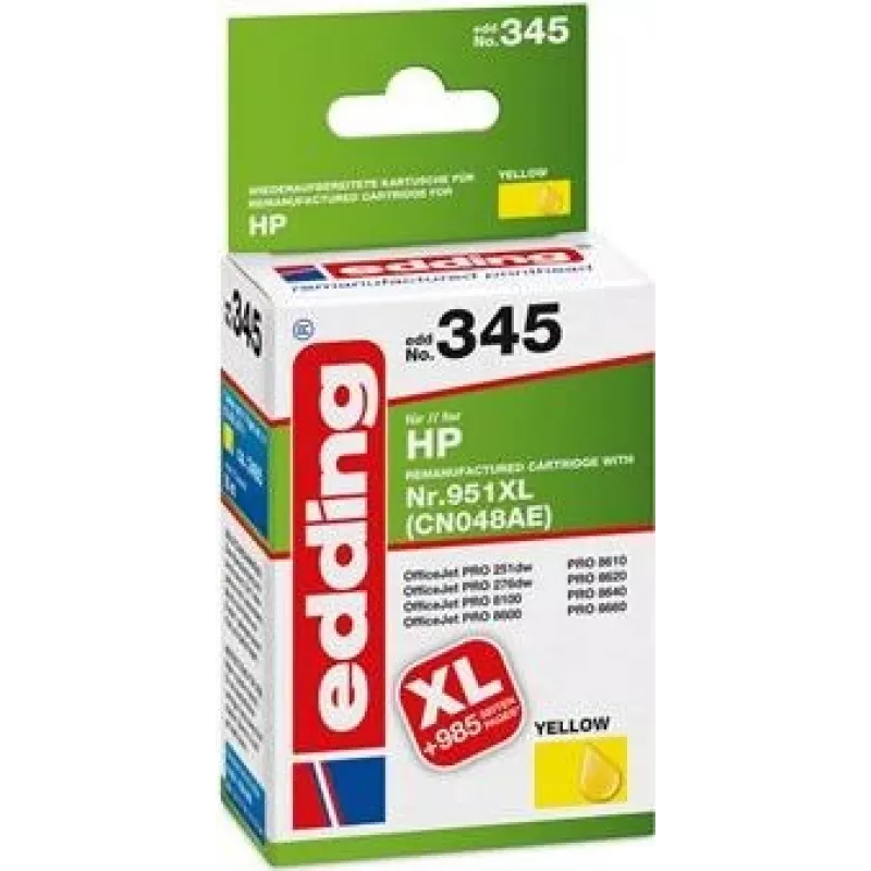 Edding 18-345 spausdintuvo eksploatacinė medžiaga, geltona