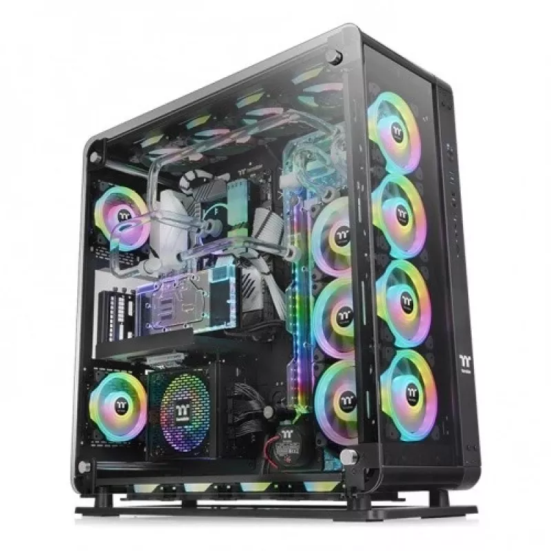 PC korpusas Thermaltake Core P8 TG Full Tower juodas