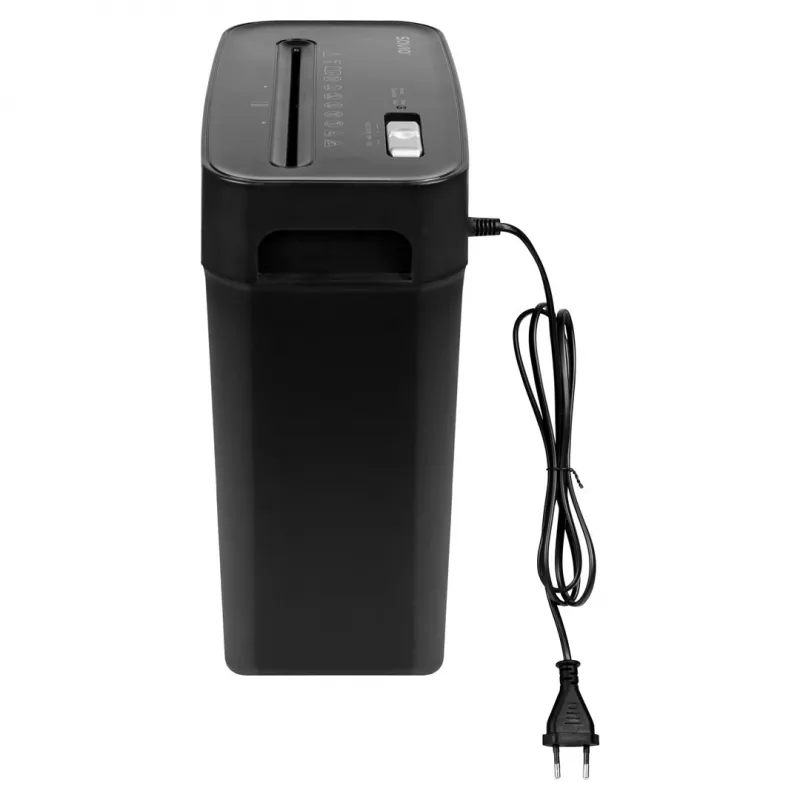 Popieriaus smulkintuvas SAVIO ND-01, kryžminis pjovimas 4 x 32 mm, 11 L talpos dėžė, 230 W, juodas, 72 dB